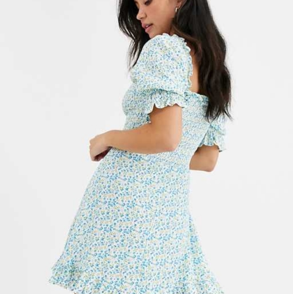 Faithfull the BrandDonna Shirred Floral-print Crepe Mini Dress - Picture 5 of 9